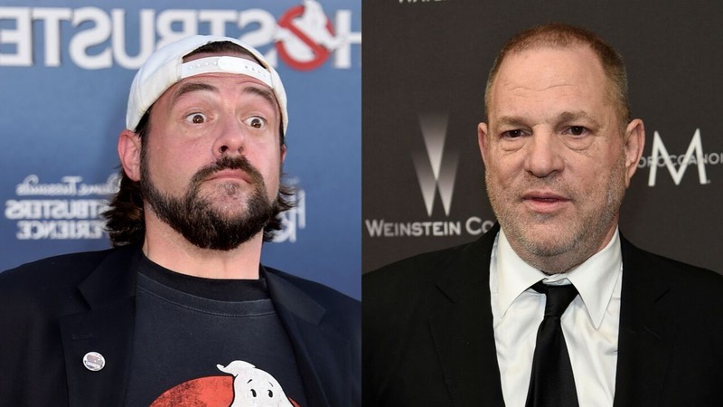 Montagem com Kevin Smith (Foto: Jordan Strauss/Invision/AP) e Harvey Weinstein (Chris Pizzello/Invision/AP)