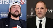 Montagem com Kevin Smith (Foto: Jordan Strauss/Invision/AP) e Harvey Weinstein (Chris Pizzello/Invision/AP)