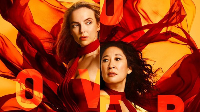 Pôster "I'm Over You" de divulgação da terceira temporada de Killing Eve (Foto: Reprodução / Twitter)