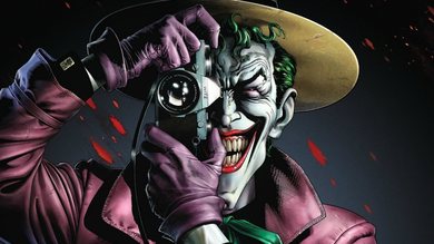 Coringa na Graphic Novel A Piada Mortal (Arte: Brian Bolland / DC Comics)