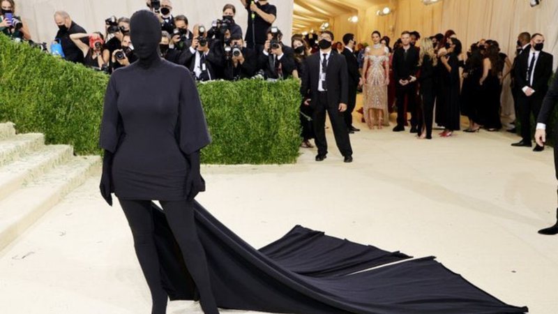 Kim Kardashian no Met Gala 2021 (Foto: Reprodução via Twitter)