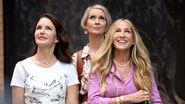 Kristin Davis, Cynthia Nixon e Sarah Jessica Parker em And Just Like That… (Foto: Reprodução)