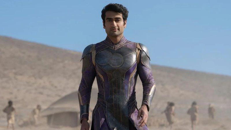 Kumail Nanjiani como Kingo em Eternos (Foto: Divulgação / Marvel)