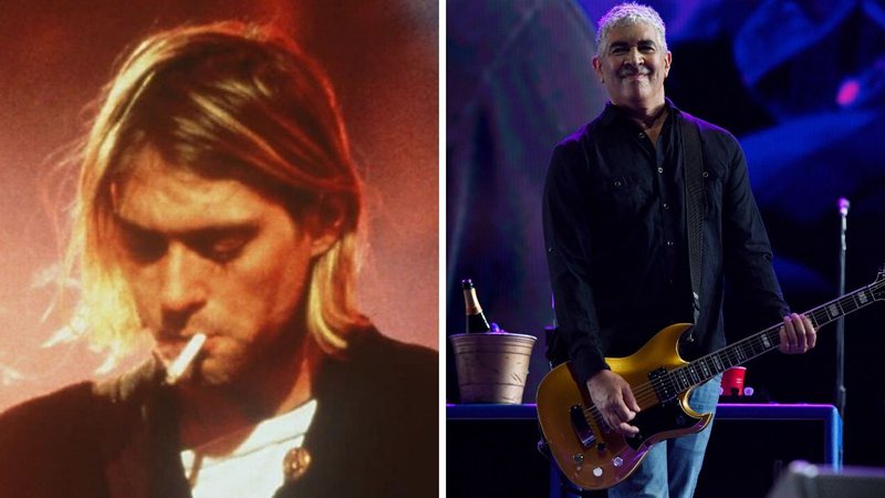 Kurt Cobain (Foto: AP Images) e Pat Smear (Foto: Getty Images / Ethan Miller / Equipe)