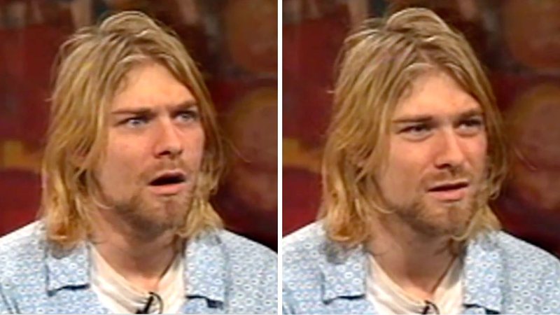 Kurt Cobain em entrevista para a MTV (Foto: Reprodução / YouTube)