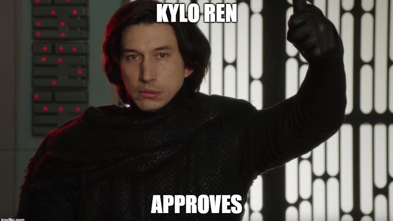 Adam Driver como Kylo Ren (foto: reprodução/ Saturday Night Live)