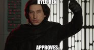 Adam Driver como Kylo Ren (foto: reprodução/ Saturday Night Live)