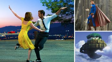 La La Land: Cantando Estações, Superman: O Retorno e O Castelo no Céu (Fotos: Divulgação / Netflix)