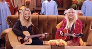 Lisa Kudrow e Lady Gaga em Friends: The Reunion (Foto: Reprodução/HBO Max)