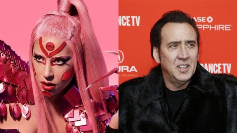 Lady Gaga (Foto: Divulgação / Universal) e Nicolas Cage (Foto: Danny Moloshok/Invision/AP)