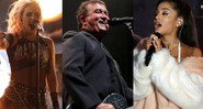 Lady Gaga, Amado Batista e Ariana Grande (Foto 1: Matt Sayles/AP | Foto 2: Divulgação | Foto 3: RtnSadou/AP)