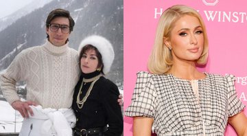 Lady Gaga e Adam Driver em House of Gucci (Foto: Divulgação) e Paris Hilton (Foto: Amy Sussman/Getty Images)