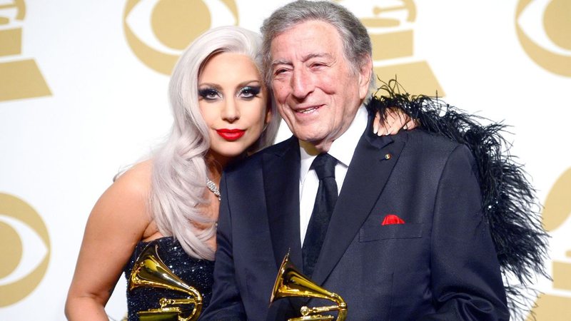 Lady Gaga e Tony Bennett (Foto: Frazer Harrison/Getty Images)