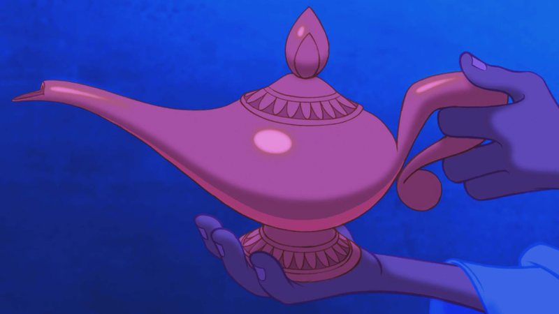 Lâmpada mágica de Aladdin (Foto: Disney / Reprodução)