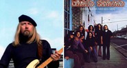 Larry Junstrom, baixista fundador do Lynyrd Skynyrd (Foto 1: Reprodução / Facebook e Foto 2: Reprodução / Capa do disco)