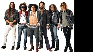 Rock Lesbians (da esq. para a dir.): Rick, Aranha, Theo, Peter, Borruda e Arthur - Edu Mendes