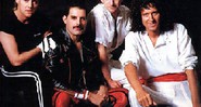 O quarteto, a partir da esquerda: Roger Taylor, Freddie Mercury, John Deacon e Brian May - Reprodução