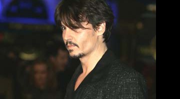 Johnny Depp na première de <i>Sweeney Todd</i> em Londres, na semana passada - Alastair Grant/SP