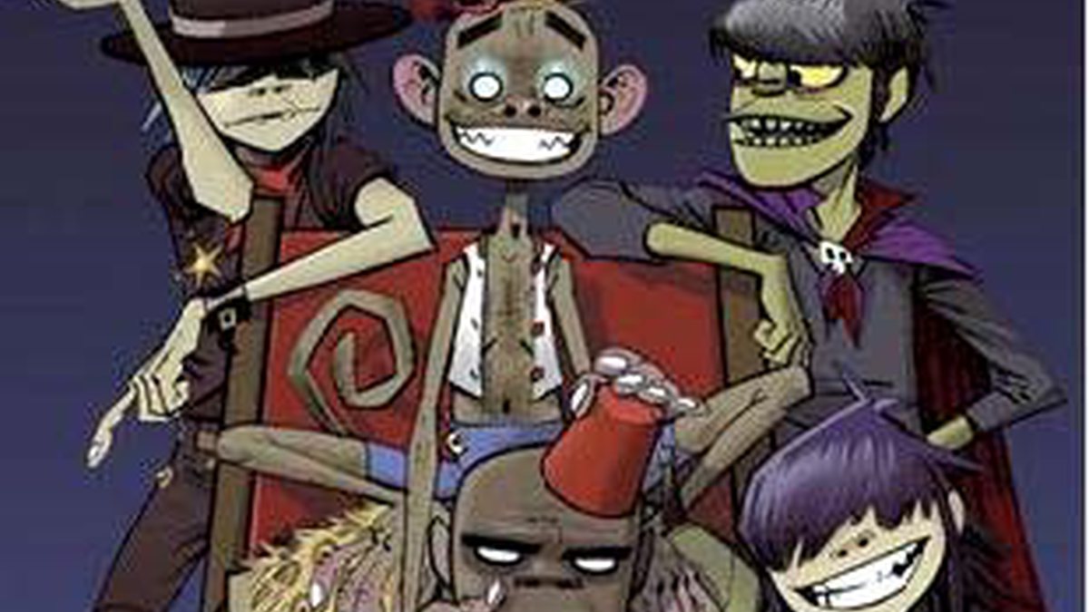 A banda virtual Gorillaz, uma das mais conhecidas obras de Jamie Hewlett - Divulgação/Myspace da banda