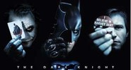 Batman, Harvey Dent e Coringa, o trio principal de <i>Batman: O Cavaleiro das Trevas</i> - Reprodução