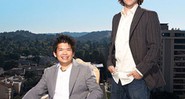 Steve Chen (à esquerda) e Chad Hurley, os criadores do YouTube, foram disputados e acabaram vendendo sua idéia para o Google - Brent Humphreys