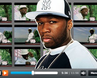 Te Vi Na Internet: O rapper 50 Cent utilizou os recursos do site Kyte.tv para transmitir sua turnê na web