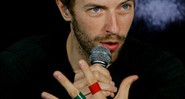 Chris Martin, líder do Coldplay: banda vai doar música para ajudar no tratamento de pacientes com Aids na África - AP