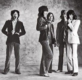 STONES EM 1971. (Da esq. para a dir. ) Mick Jagger, Keith Richards, Charlie Watts, Mick Taylor e Bill Wyman - DIVULGAÇÃO