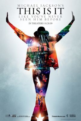 Cartaz de <i>This Is It</i>, o documentário sobre Michael Jackson produzido pouco depois de sua morte, em 25 de junho - Reprodução