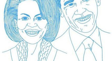 O casal Michelle e Barack Obama, amigos assumidos de Carla Bruni, também ganham homenagem no site da primeira-dama da França - Reprodução/Site oficial