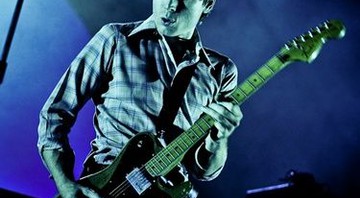 Alex Kapranos à frente do Franz Ferdinand na noite de terça, 23, em São Paulo - Stephan Solon/Divulgação/Via Funchal