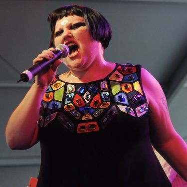 Beth Ditto, em show no festival Coachella - AP