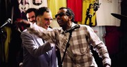 <b>VISITA</b> Arnaldo Antunes recebe Jorge Ben Jor no especial Ao Vivo lá em Casa - DIVULGAÇÃO