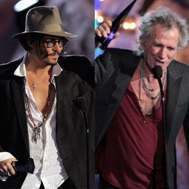 Johnny Depp e Keith Richards atuarão juntos mais uma vez em <i>Pirates of the Caribbean: On Stranger Tides</i> - AP