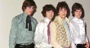 A formação original do Pink Floyd com Waters, Mason, Barrett e Wright (à partir da esq.) em uma entrevista coletiva à imprensa em Londres, em março de 1967 - JEFF ALLEN/CACHE AGENCY