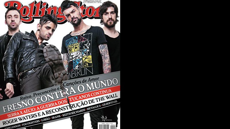 A banda Fresno está na capa da edição de dezembro da <i>Rolling Stone Brasil</i>, nas bancas a partir de 9/12