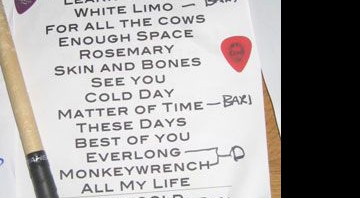 Setlist do show secreto do Foo Fighters - Reprodução