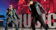 <b>OS REIS</b> Kanye e Jay-Z lutam pelo trono - DANIEL BOCZARSKI/GETTY IMAGES FOR VEVO