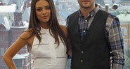 Mila Kunis e Justin Timberlake na première do filme <i>Amizade Colorida</i>, em Moscou - AP