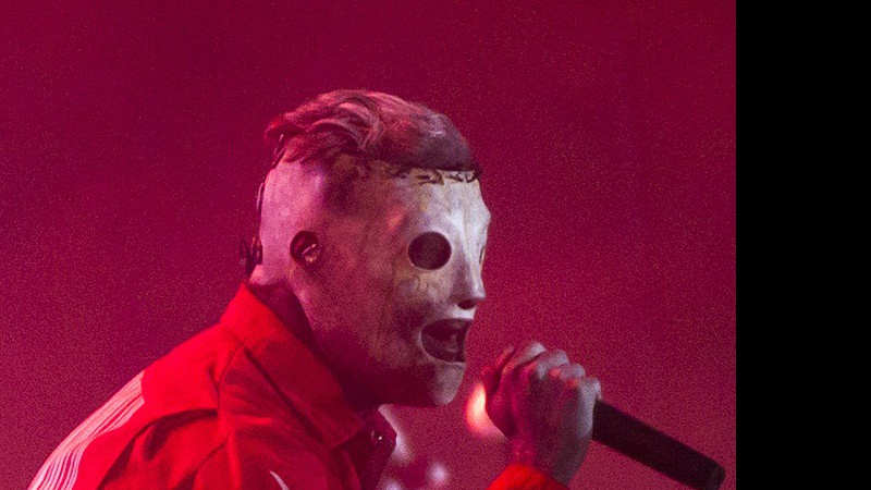 Corey Taylor, que já havia se apresentado no Rock in Rio no sábado, 24, com a banda Stone Sour, comandou o público à frente do Slipknot - AP