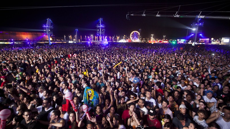 O público do Jota Quest no Rock in Rio - AP Photo / Felipe Dana