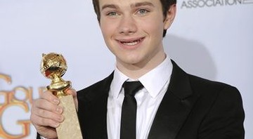 Chris Colfer, que venceu como melhor ator coadjuvante de TV graças ao papel de Kurt Hummel em <i>Glee</i> - AP