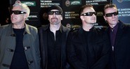 U2 na première do filme <i>U2 3D</i>, em Dublin, em fevereiro de 2008 - AP