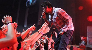 Chino Moreno, vocalista do Deftones, em show em São Paulo - Jonas Oliveira