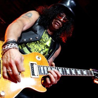 Slash, durante a apresentação realizada no HSBC Brasil na última quinta, 7 - Thais Azevedo