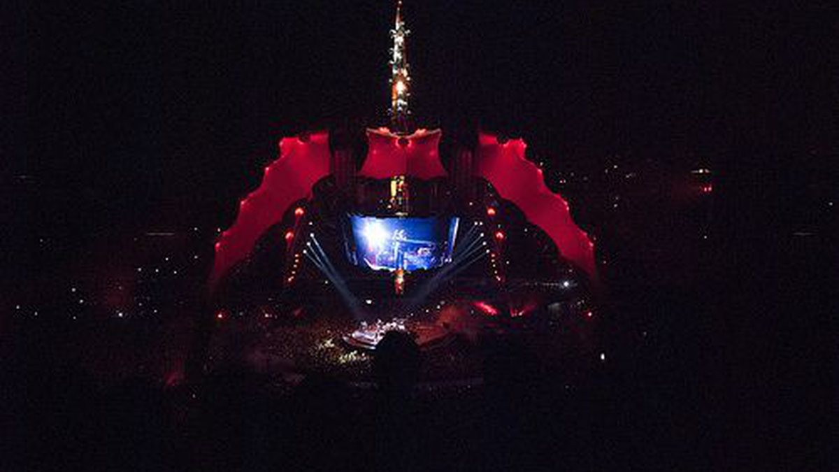 O palco do U2 durante a apresentação realizada em São Paulo no último domingo, 10 - Divulgação/Rafael Koch Rossi