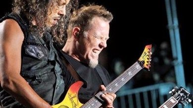 <b>SOB O SOL</b> O Metallica foi a atração principal do Big 4 Festival, junto com Megadeth - MICHAEL TRAN/FILMMAGIC