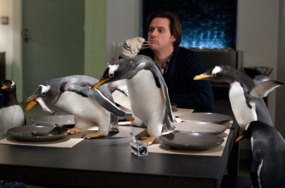 Jim Carrey em cena da comédia <i>Os Pinguins do Papai</i> - Divulgação