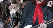 Steven Tyler e Joe Perry juntos, em 2007: agora, banda resolveu os conflitos internos e se prepara para gravar novo disco - AP