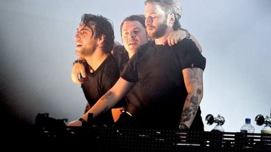 <b>MÁFIA DE DJS</b> Depois de Ibiza, o Swedish House Mafia conquista o mundo - RAHAV SEGEV/ZUMA PRESS/CORBIS